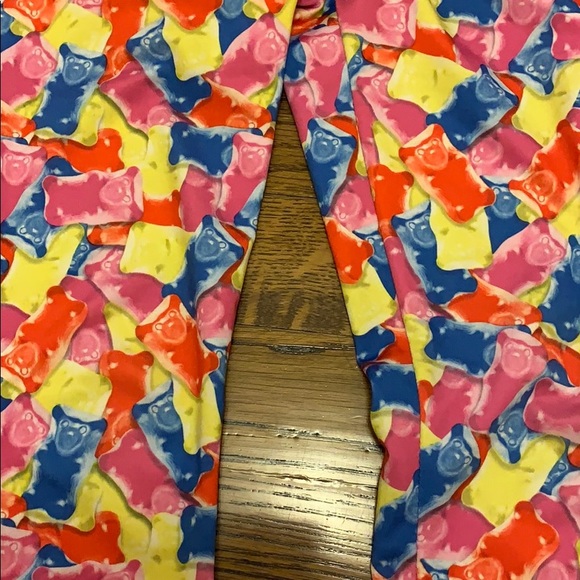 12 14 Gummy Bears JUSTICE Girls Candy Leggings NEW